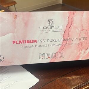 1.25" Pure Ceramic Hair Straightener - Pink